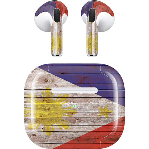 Philippines Flag Dark Wood Apple AirPods (3rd Gen 2021) Skin